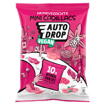 Autodrop Hemelszachte Mini Cadillacs 10 Stuks 200 g