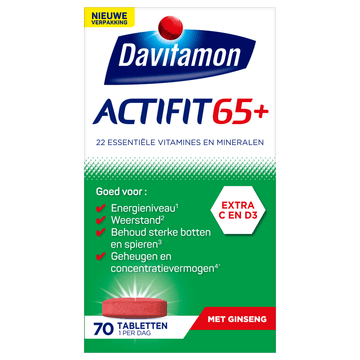 Davitamon Actifit 65+ tabletten, 70 stuks