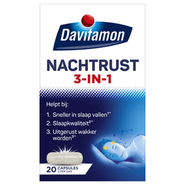 Davitamon Voedingssupplement Nachtrust 3-in-1 20 caps