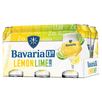 Bavaria 0.0% Alc. Vol. Lemon Lime Flavour Bier Blikken 6 x 330 ml